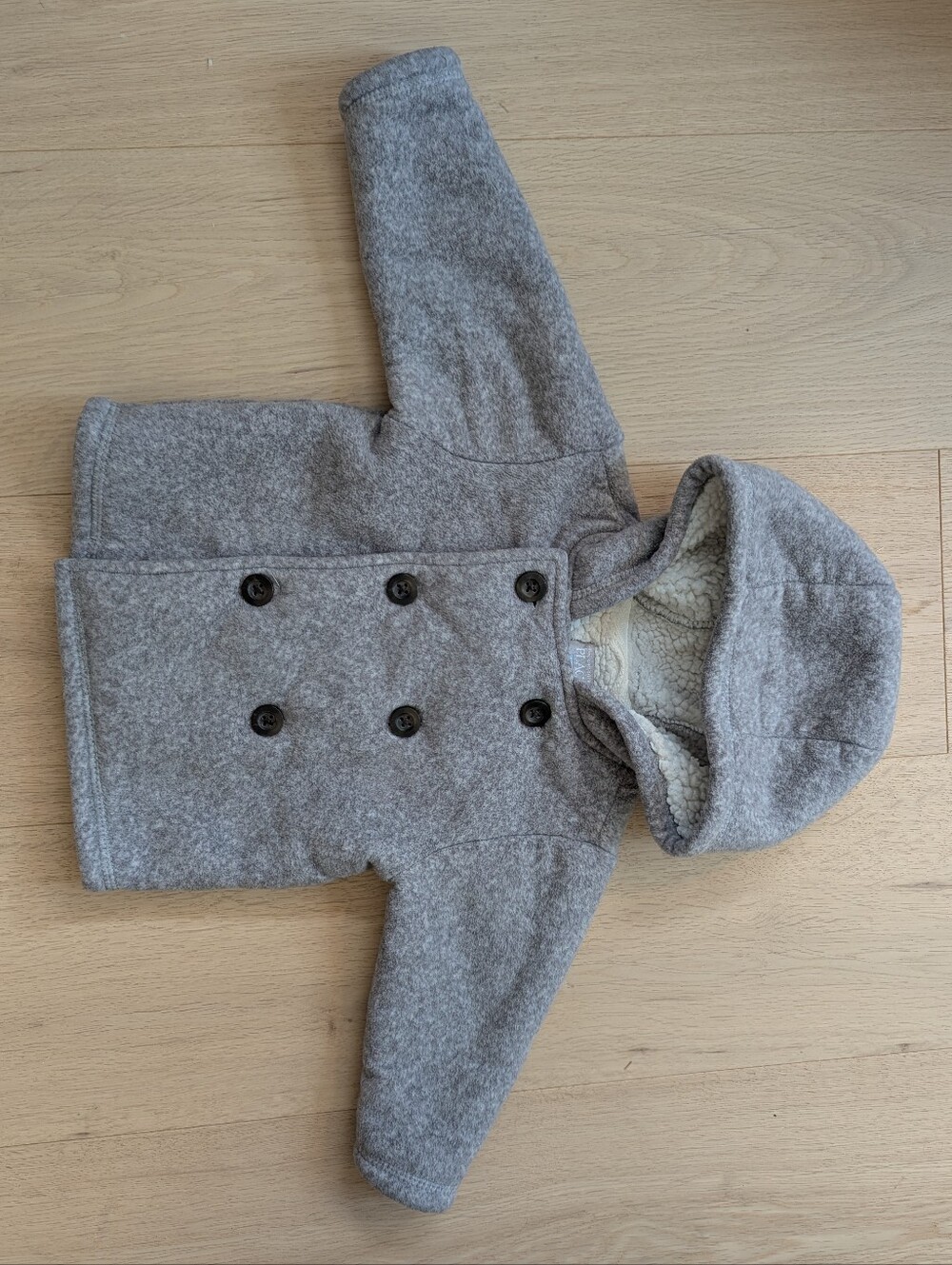 3/$20 The Children's Place Grey Hooded Pea Coat